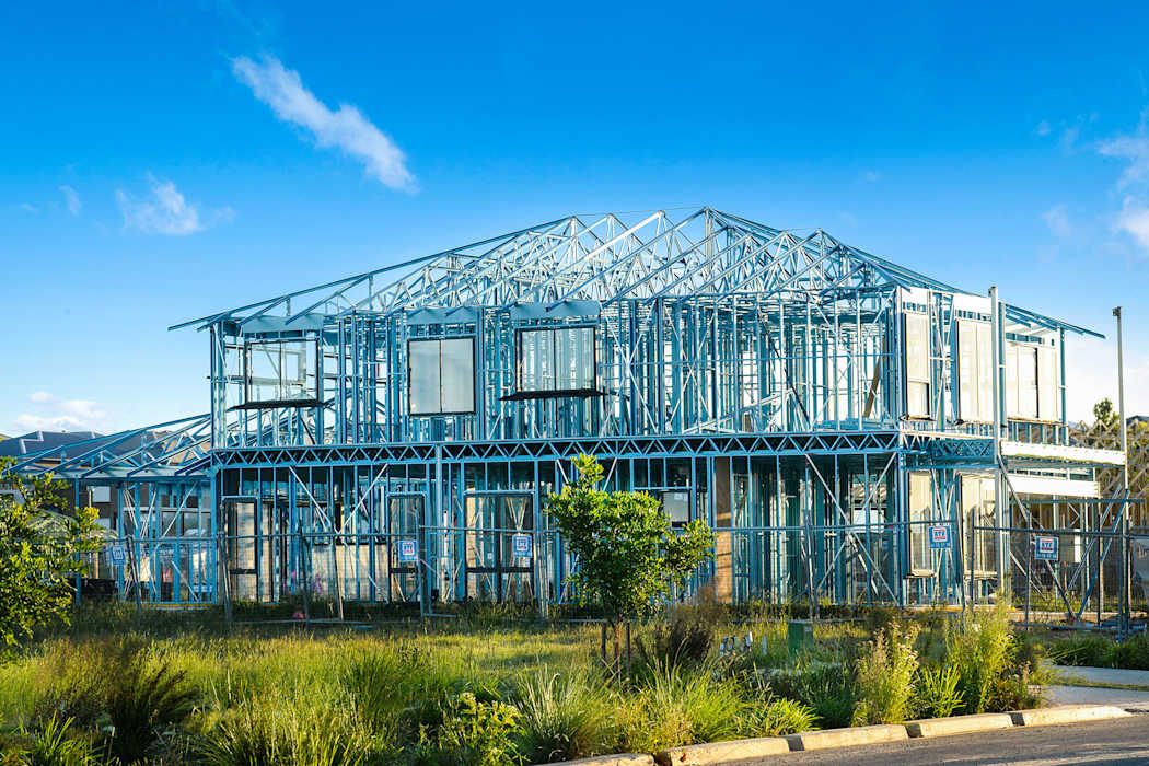 Steel frame house designs for new home builders