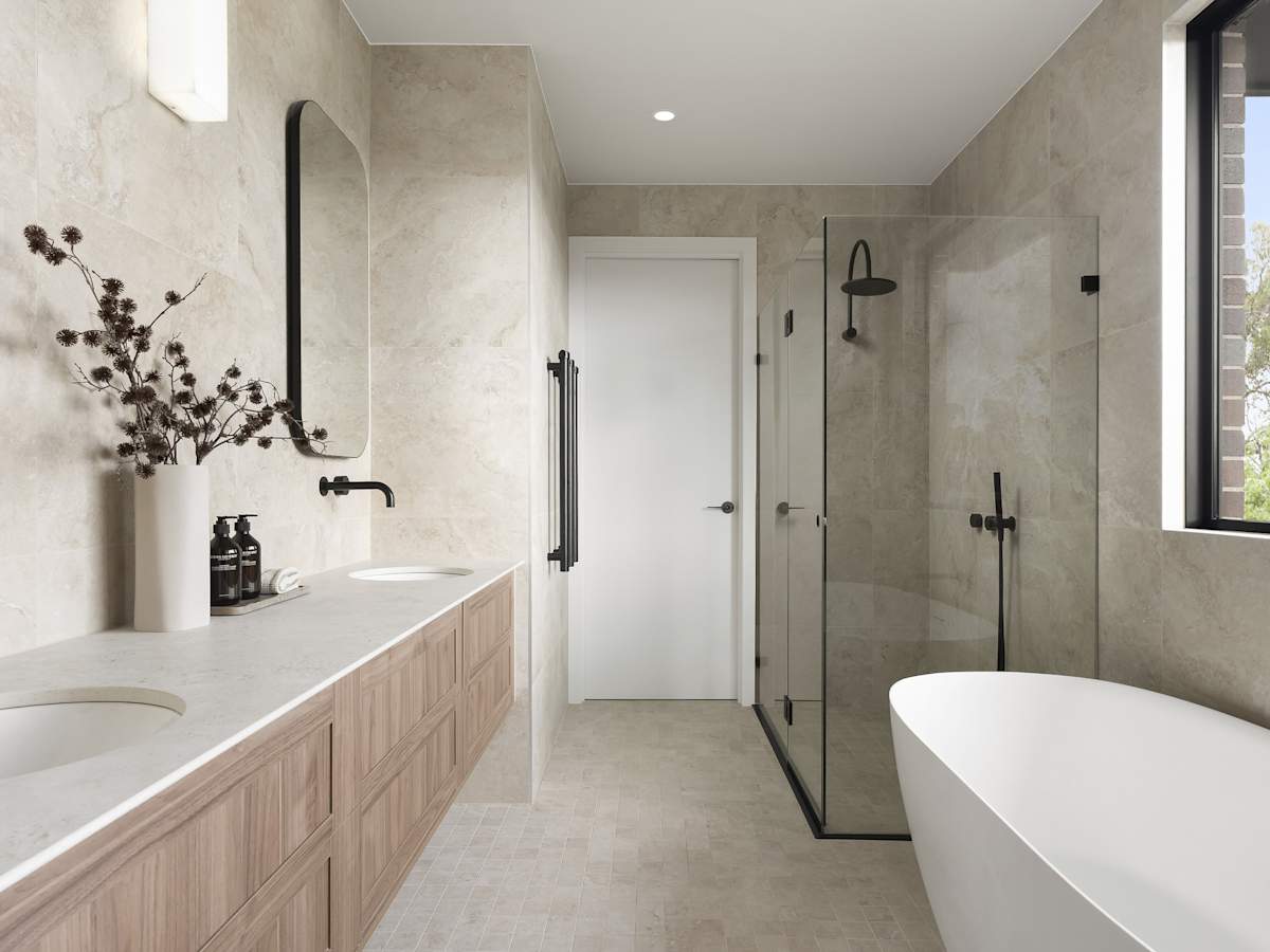 Cranbourne Executive House Design Bathroom in Contempo Style