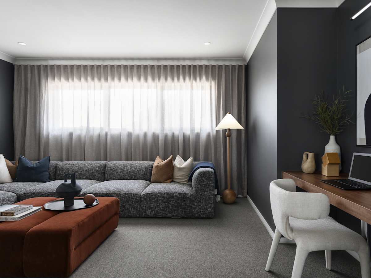 Lagos One House Design Theatre Study Nook in Contempo style