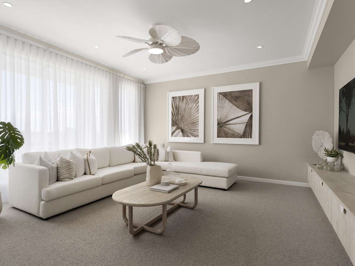 Bayswater Manor House Design Theatre in Coastal style