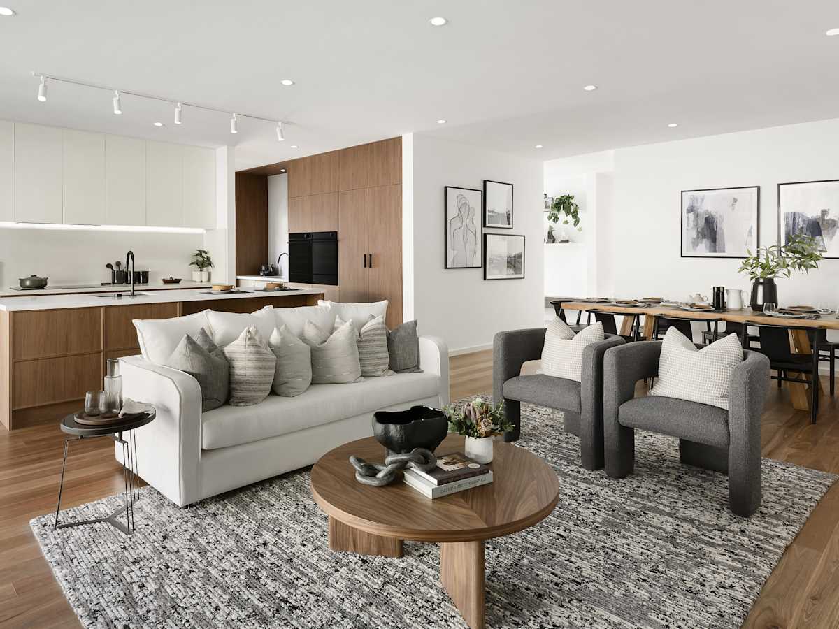 Miami Grande House Design Living Kitchen Dining in Contempo style