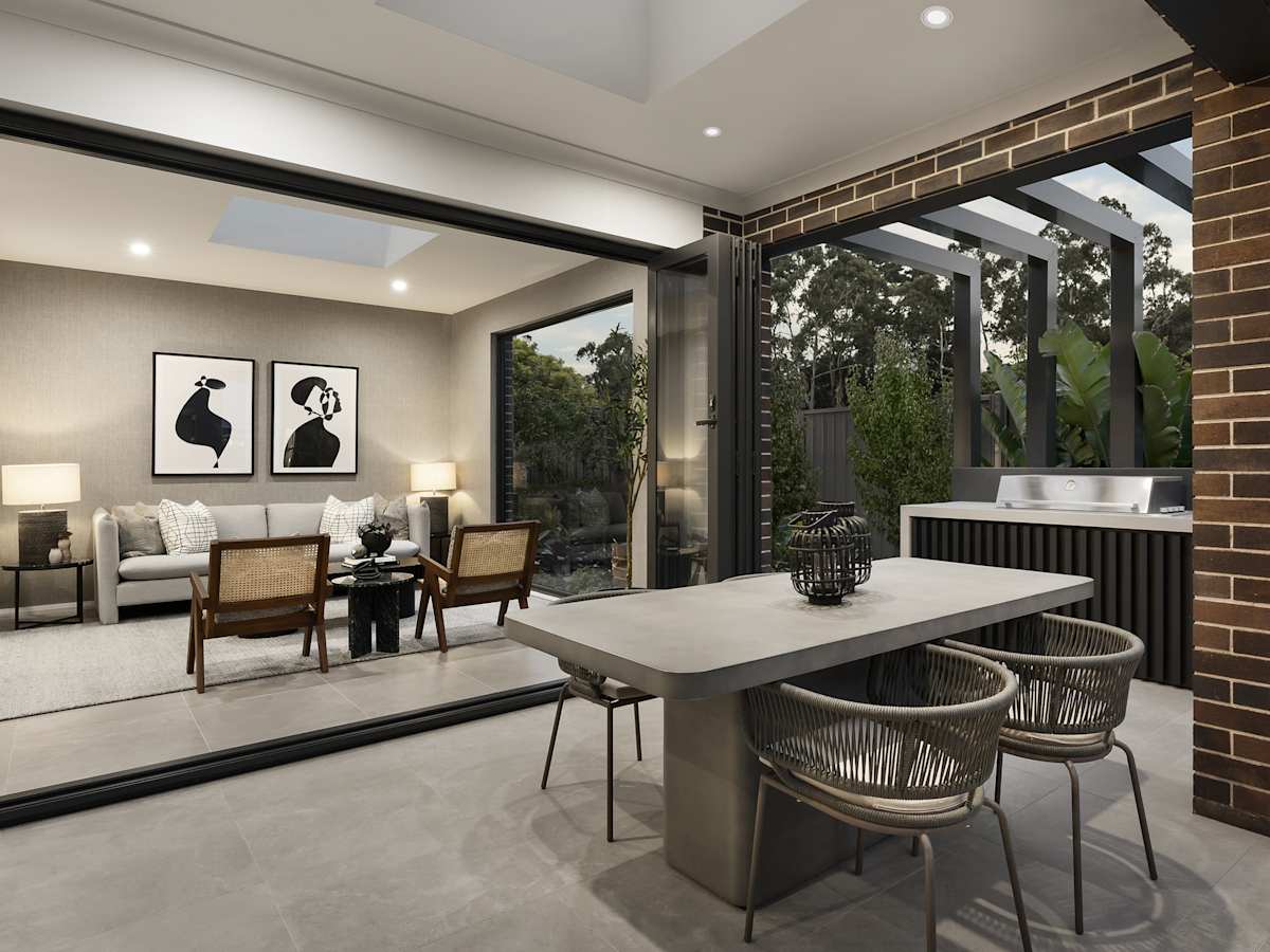 Lancaster 29 House Design Alfresco Living in Urban style