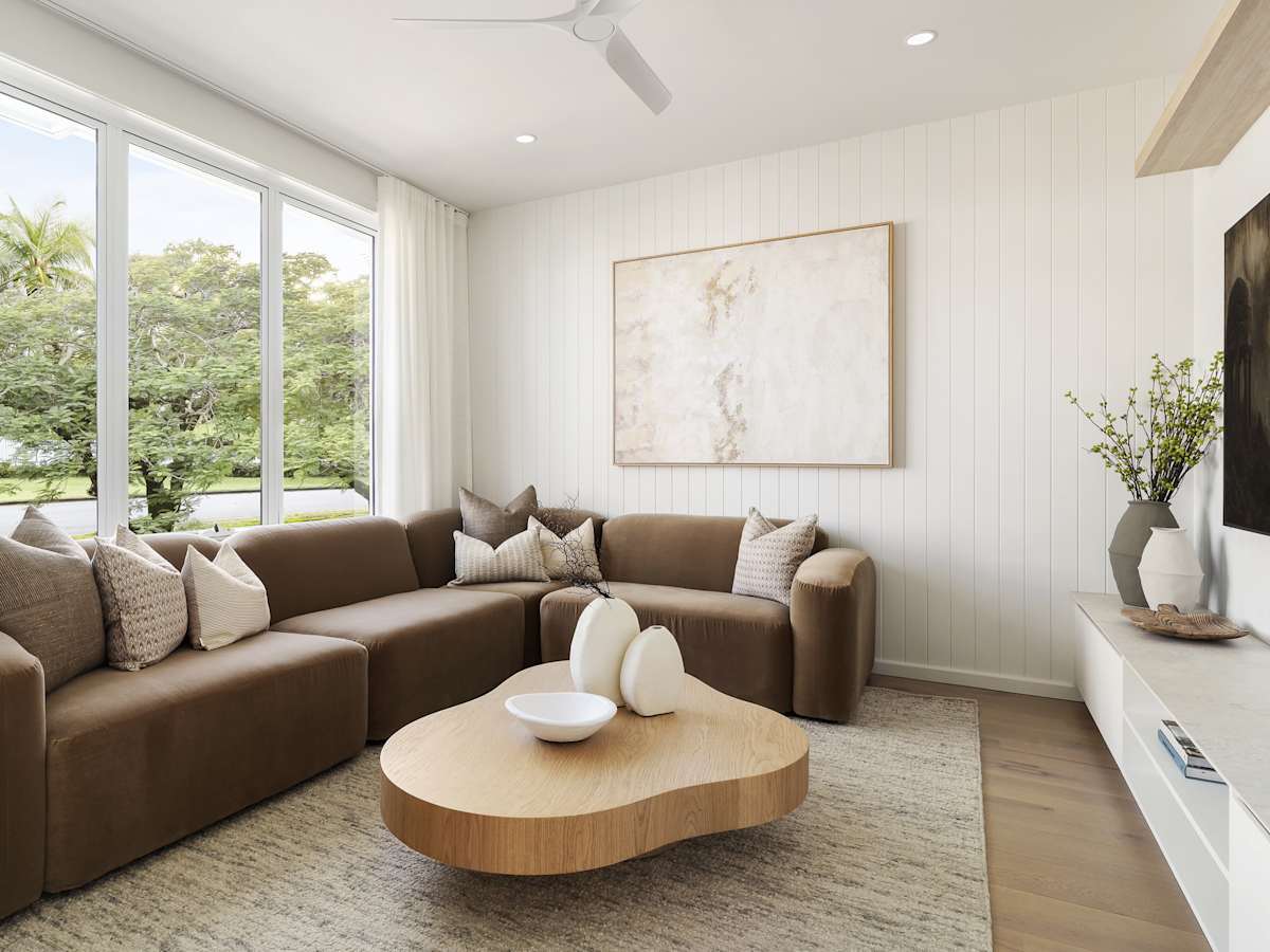 Aria 28 House Design Theatre in Coastal style