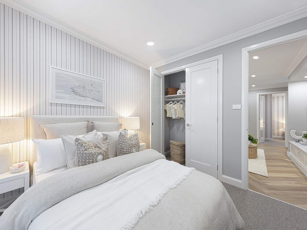 San Marino Encore House Design Bedroom in Coastal style