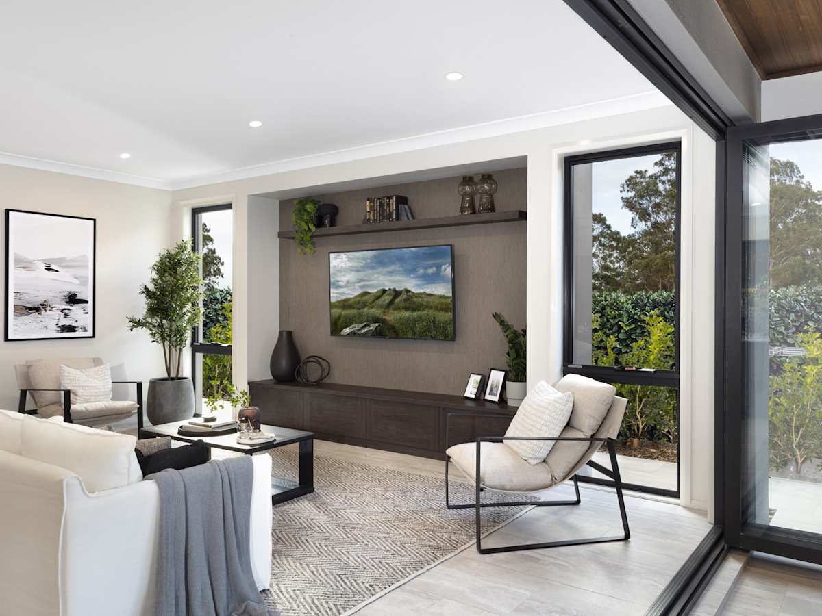 Seaview house design living in Urban 
style