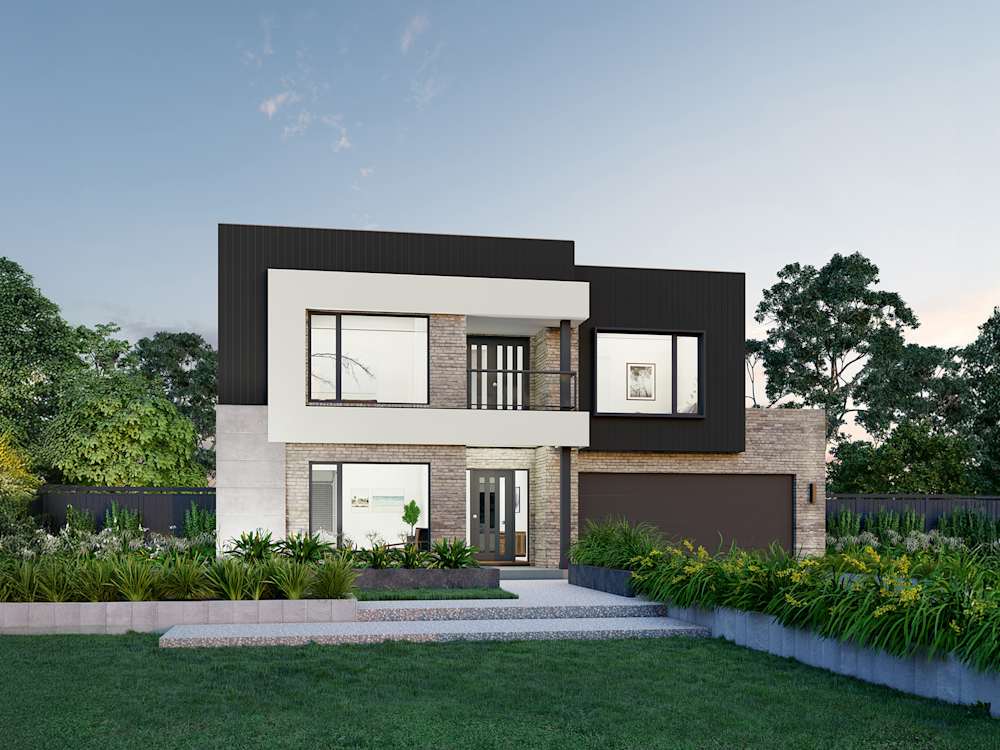 Cranbourne 32 One house design with Halliday facade