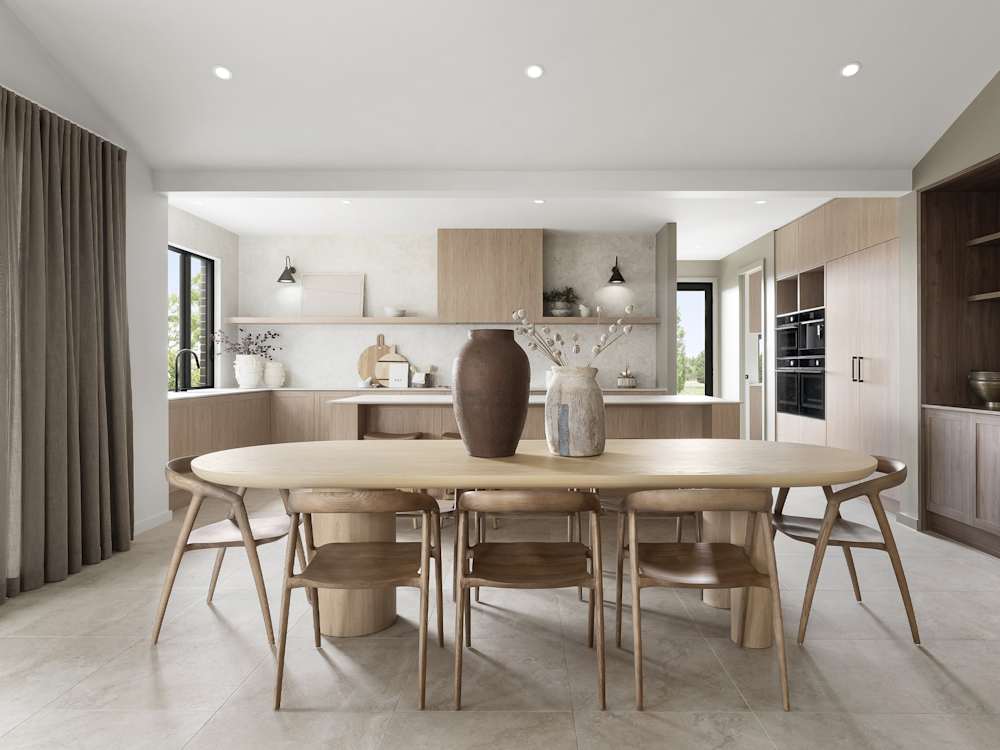 Cranbourne Executive House Design Kitchen Dining in Contempo Style