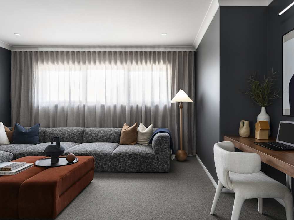 Lagos One House Design Theatre Study Nook in Contempo style