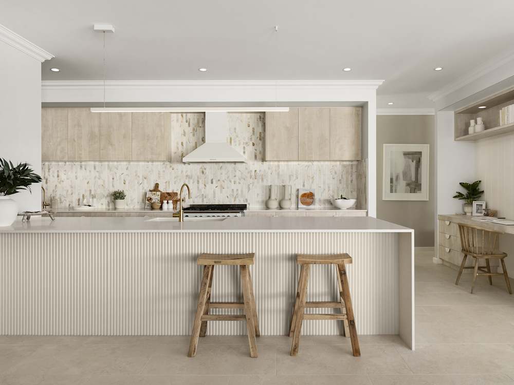 Bayswater Manor House Design Kitchen in Coastal style
