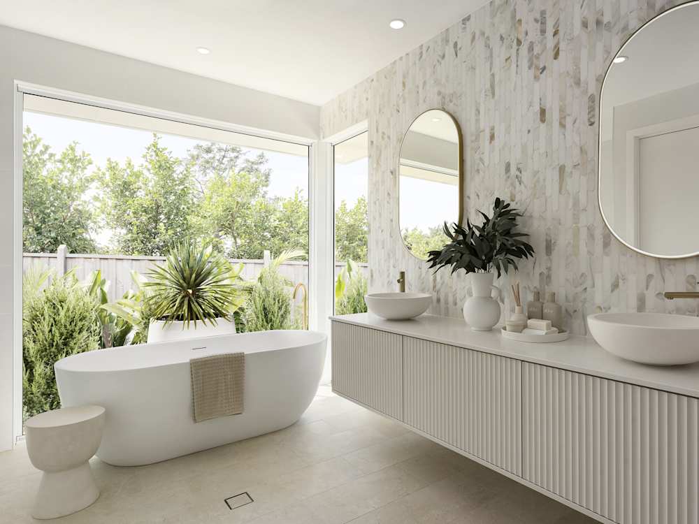 Bayswater Manor House Design Ensuite In Coastal style