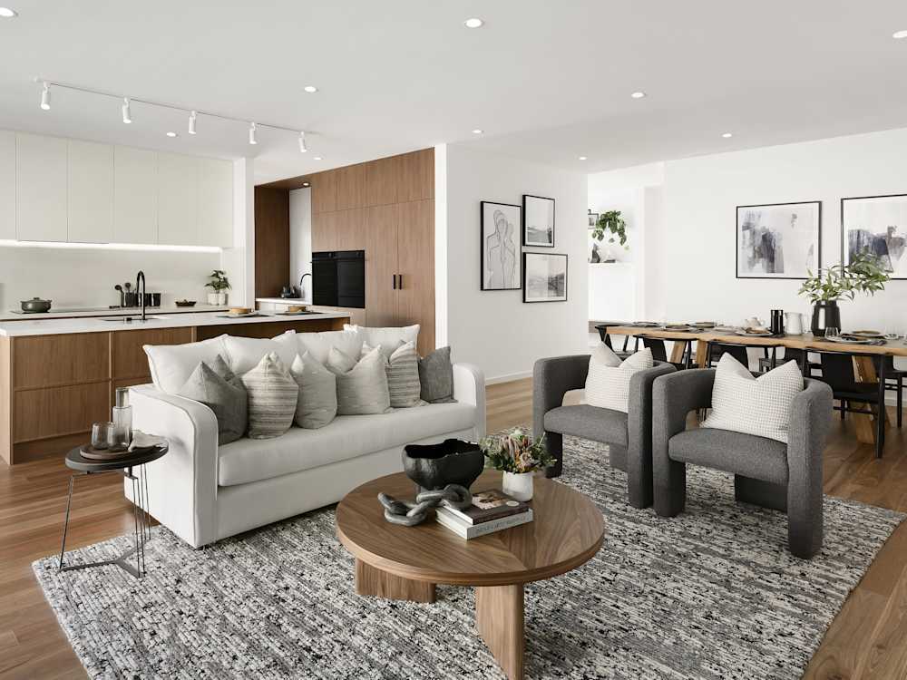 Miami Grande House Design Living Kitchen Dining in Contempo style