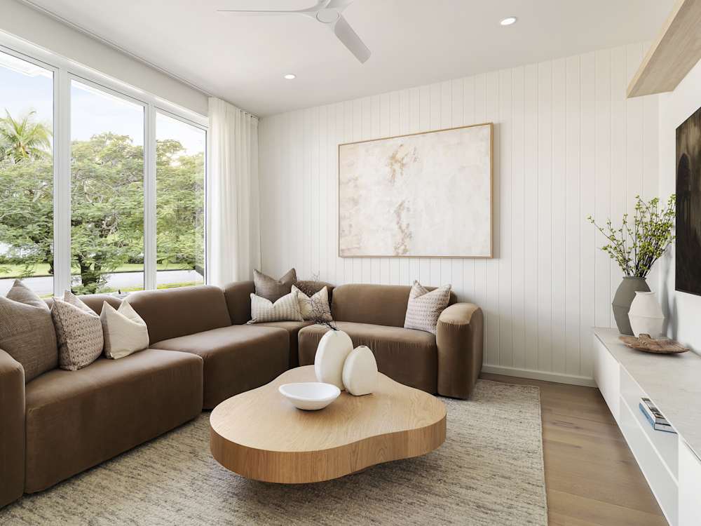 Aria 28 House Design Theatre in Coastal style