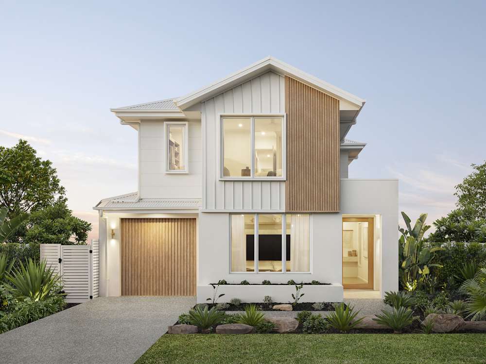 Aria 28 House Design Byron Facade in Coastal style