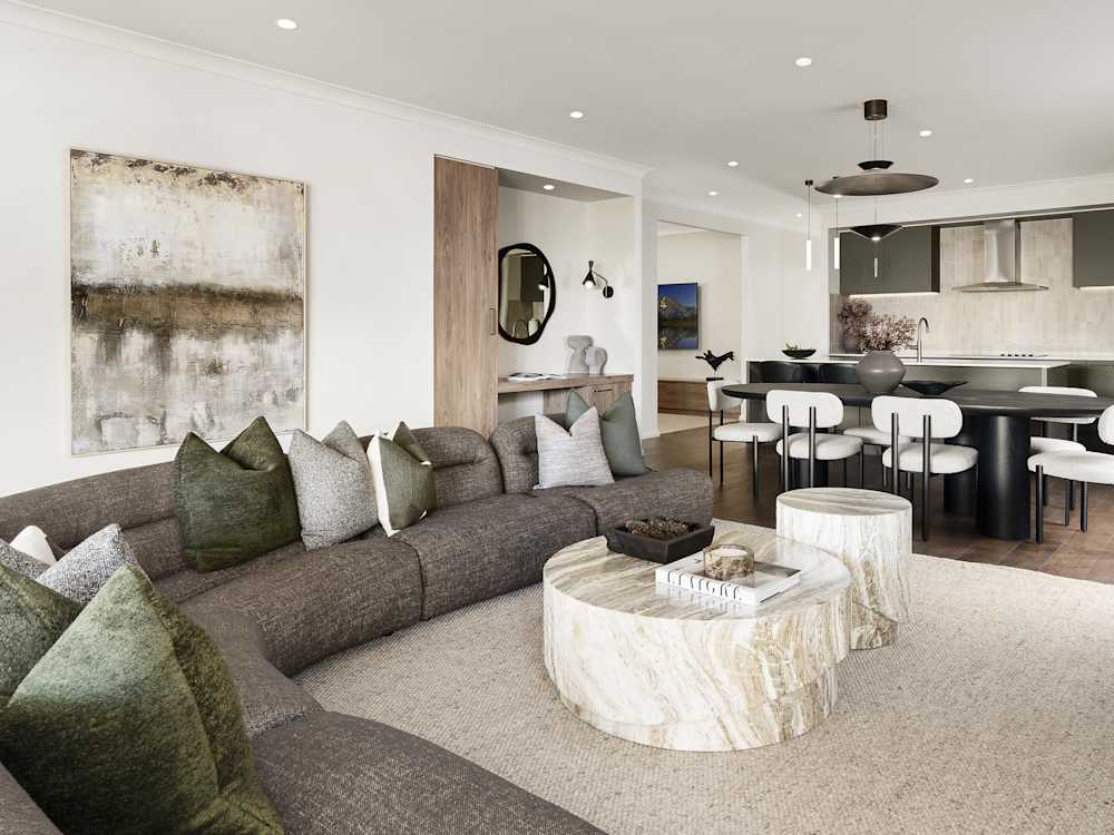Riviera Encore House Design Living Dining Kitchen in Urban style