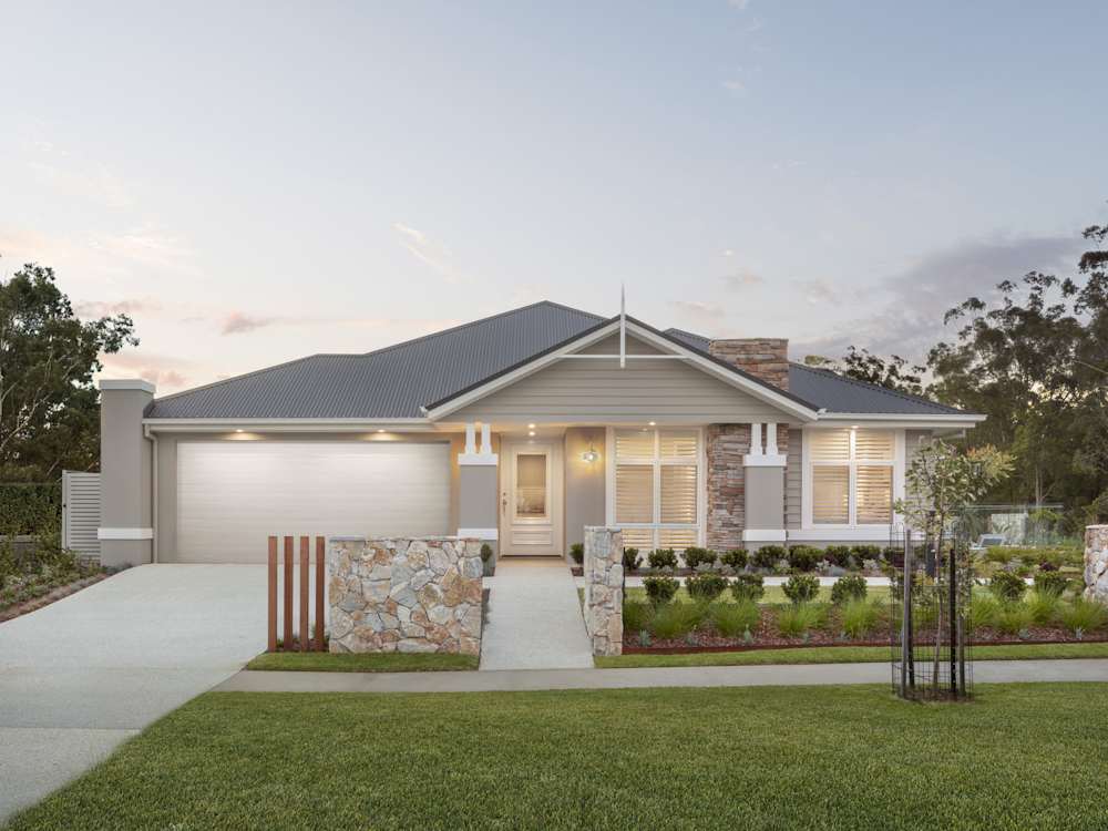 San Marino Encore House Design Westbury Facade in Coastal style