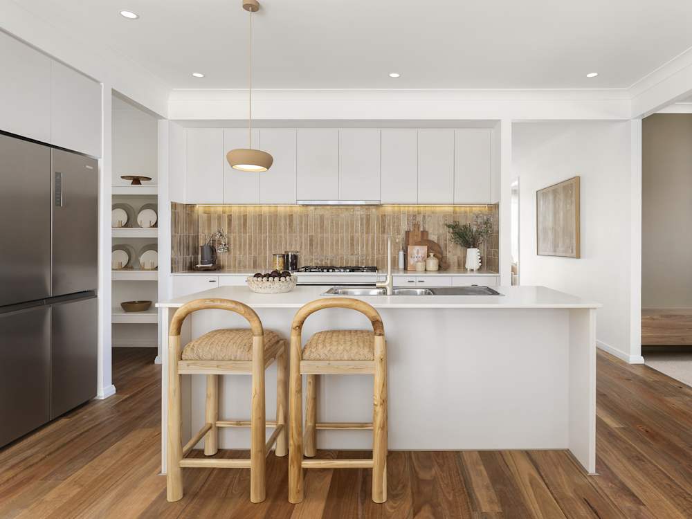 Lucia Three house design kitchen in Coastal style