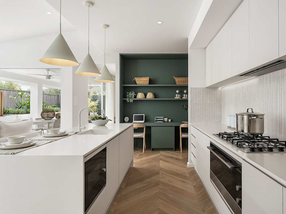 bayswater encore house design kitchen in contempo style