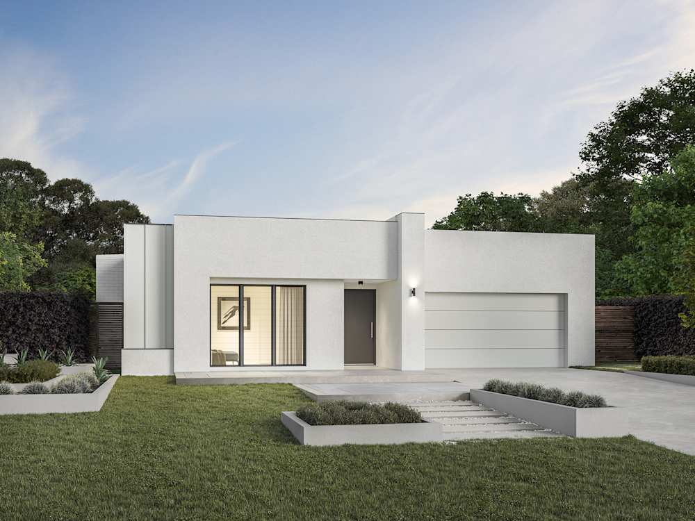 Havana Executive house design with Lumiere facade - Flat Roof Home