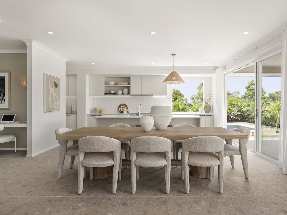 Enzo five House Design Dining in Coastal style