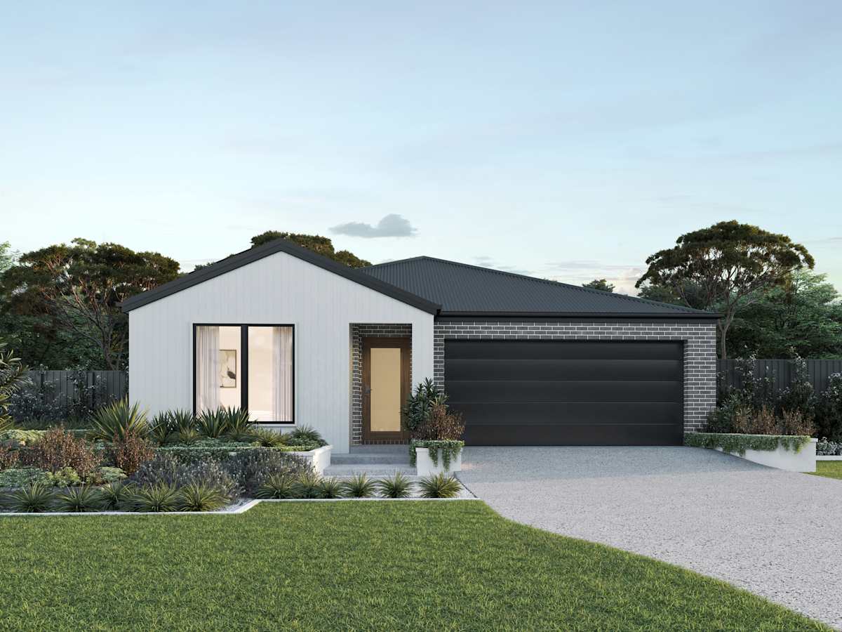 Almeria Three house design with Nordic facade