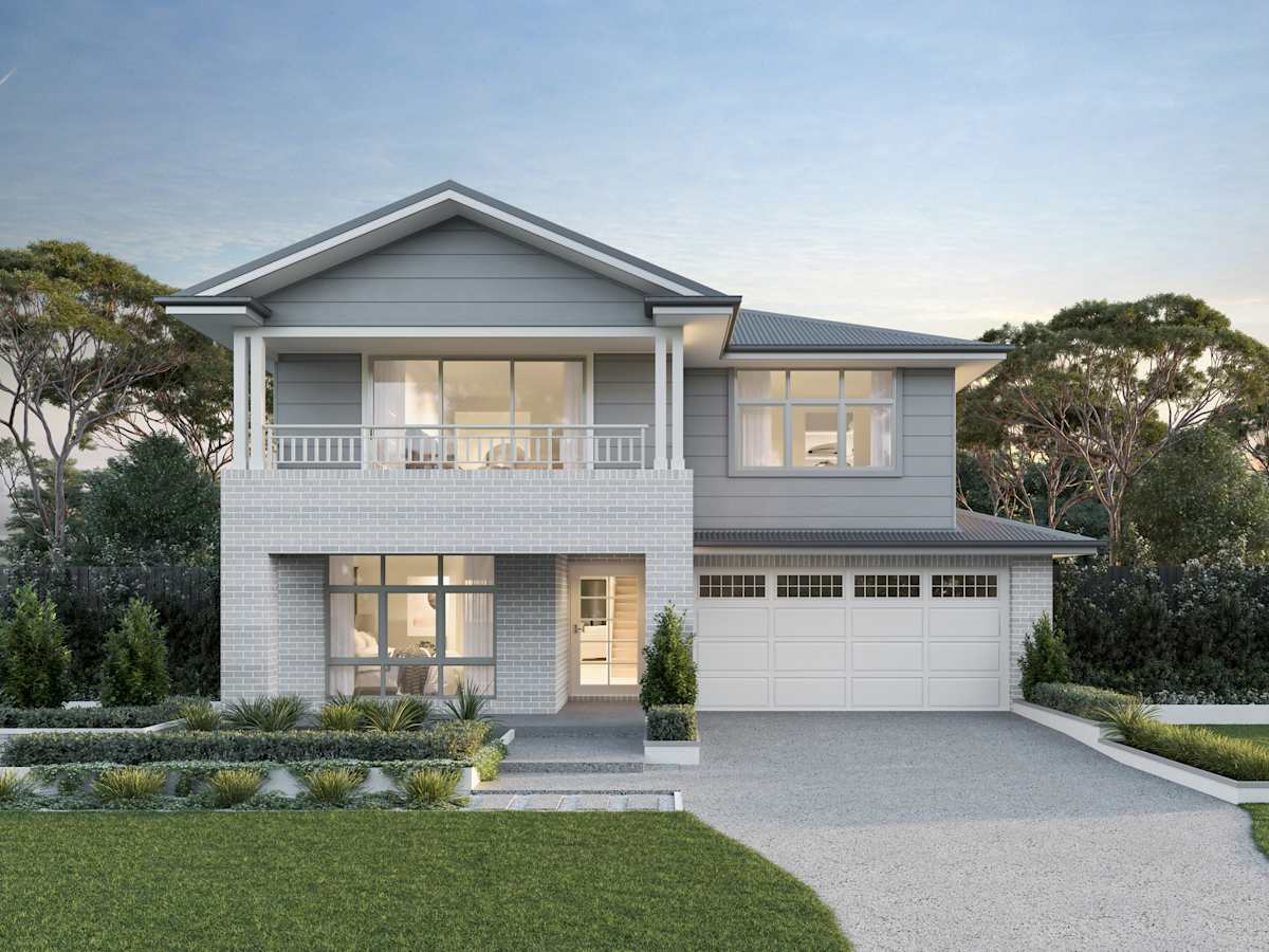 Enzo Four house design with Sierra facade