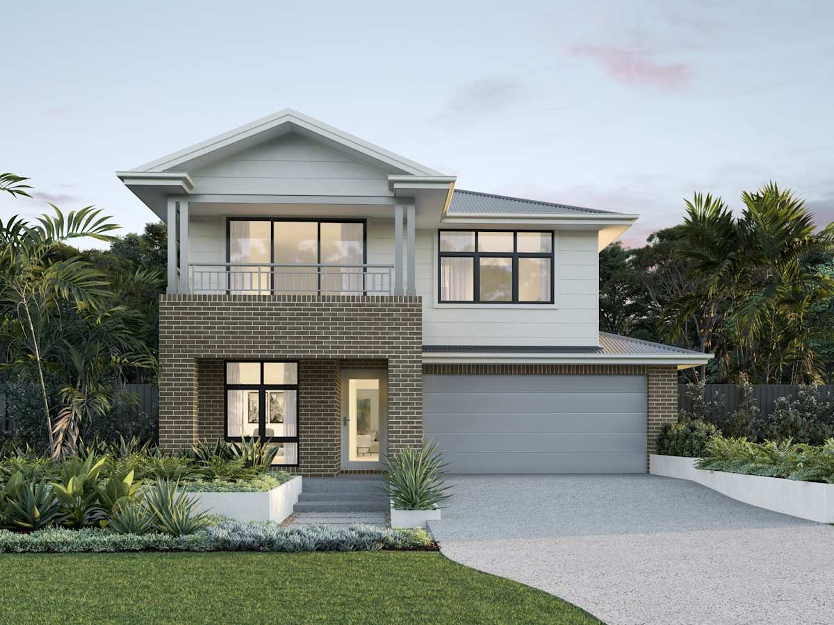 Fontana One house design with Sierra facade