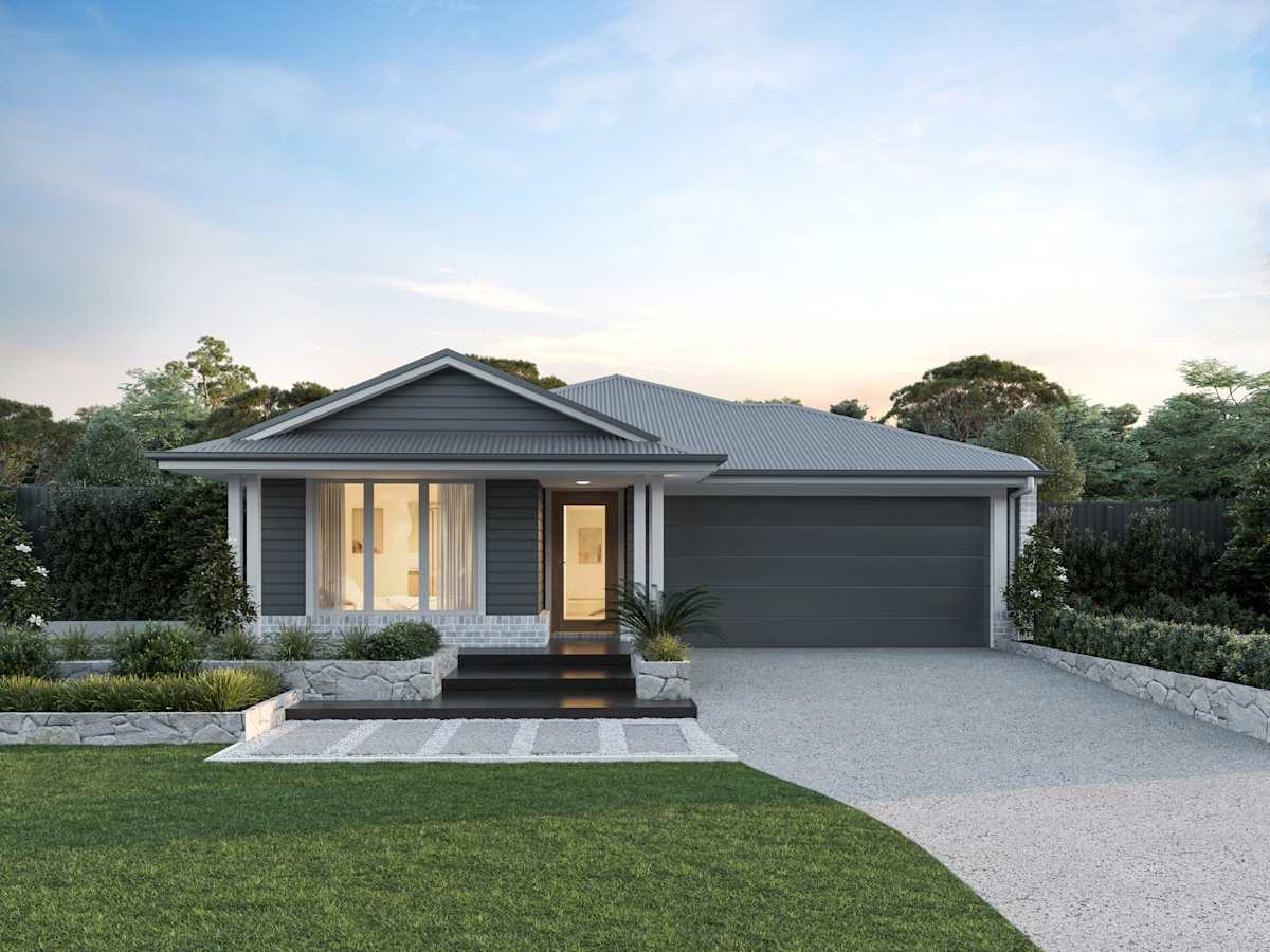 Lucia Three house design with Seaspray facade