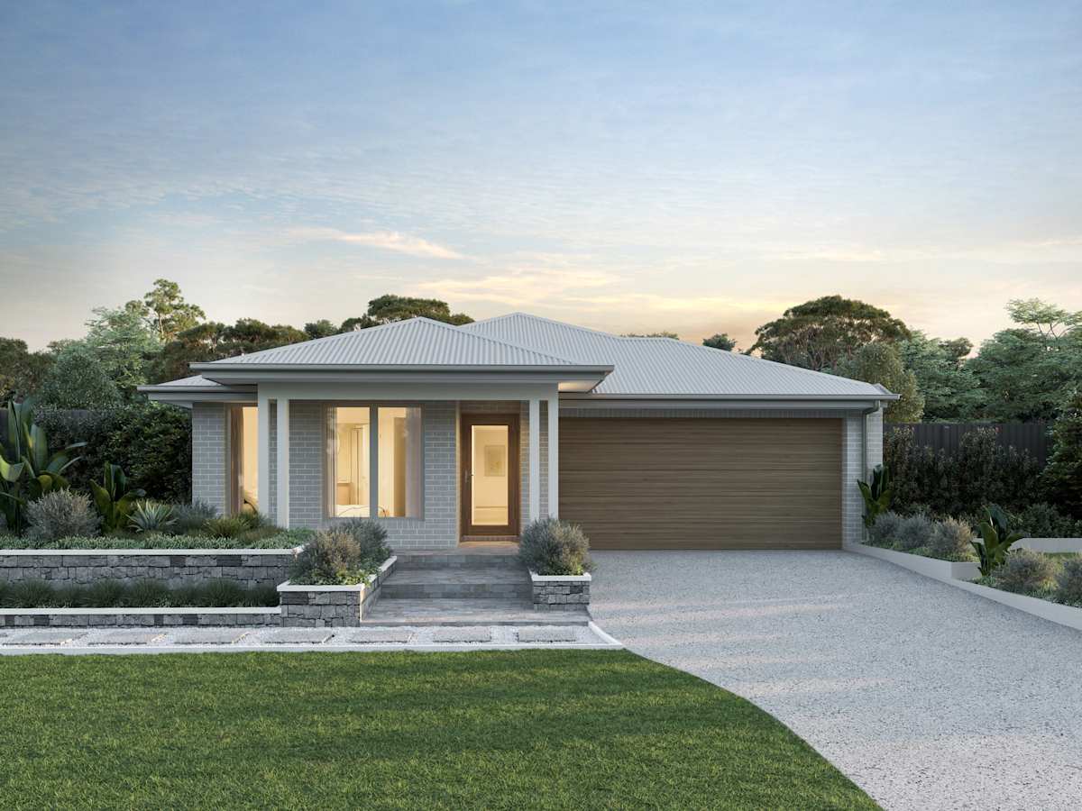 Lucia Three house design with Highland facade