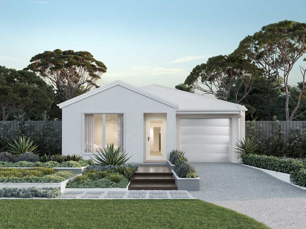 Camelle One house design with Nordic facade