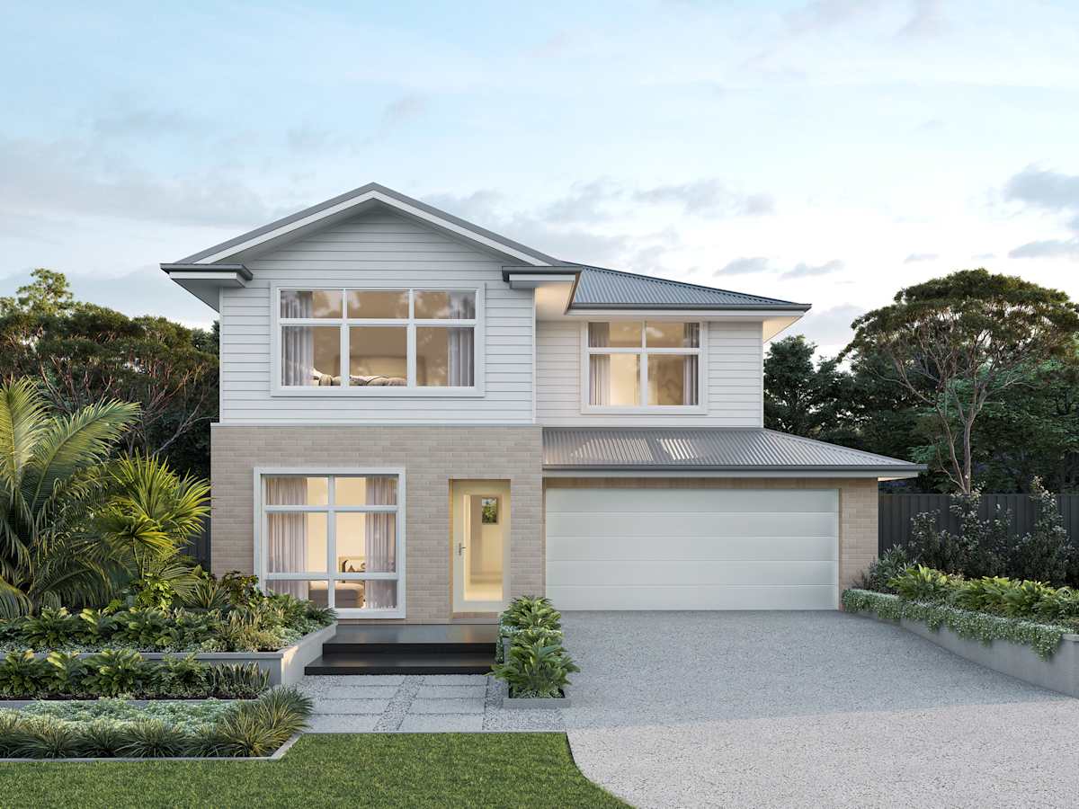 Valiente Two house design with Beachside facade