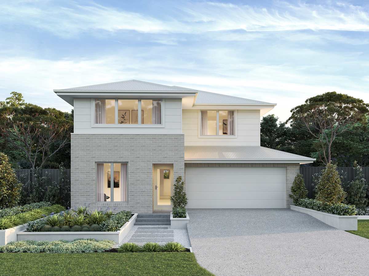 Valiente Three house design with Classic facade