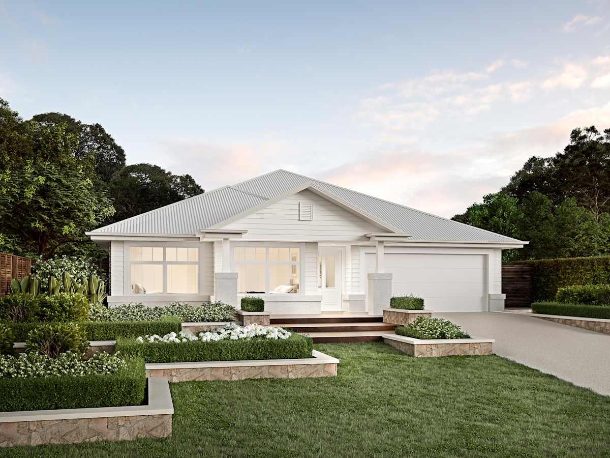 Anchorage Encore house design with Hampton facade
