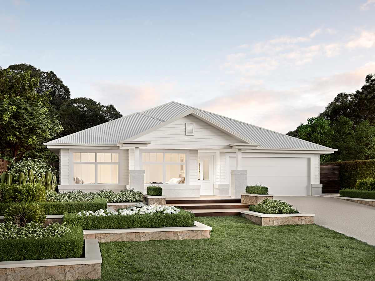 Miami Classic house design with Hampton facade