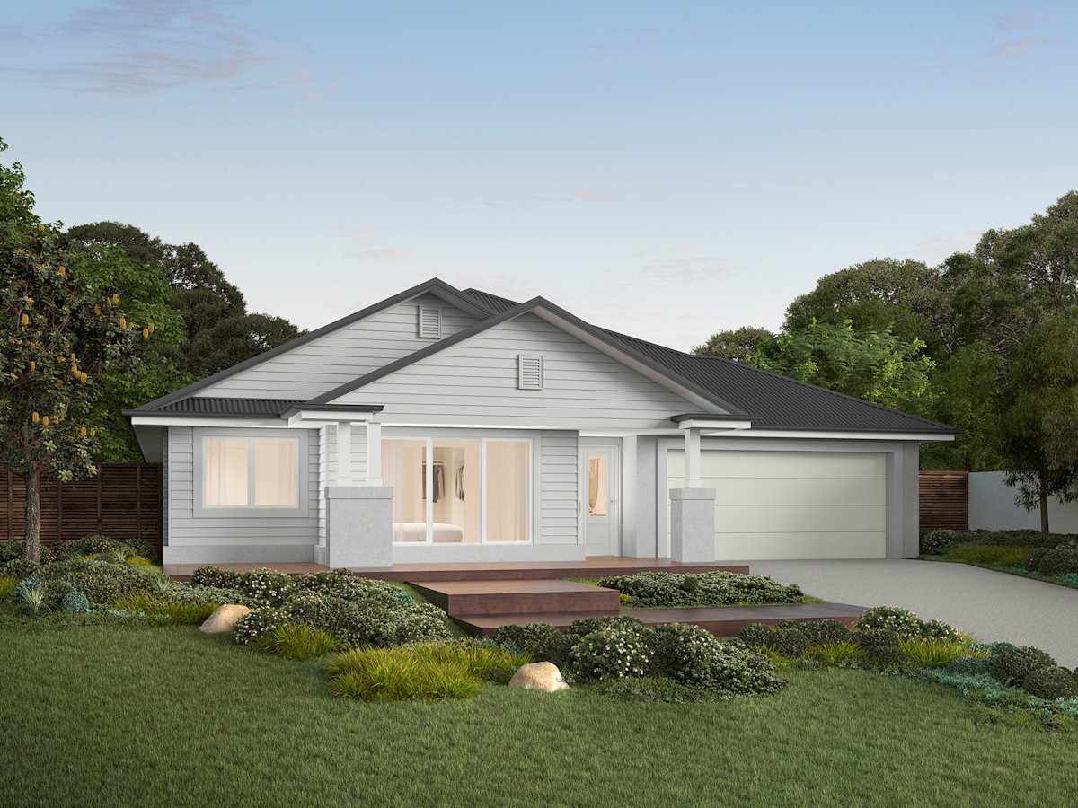 Retreat Grande house design with Whitehaven facade
