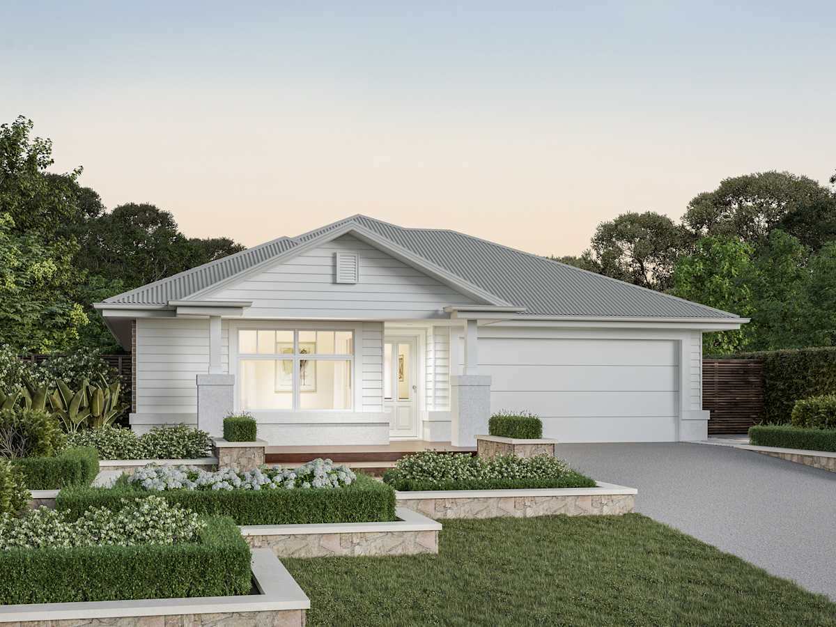 Riviera Encore house design with Hampton facade