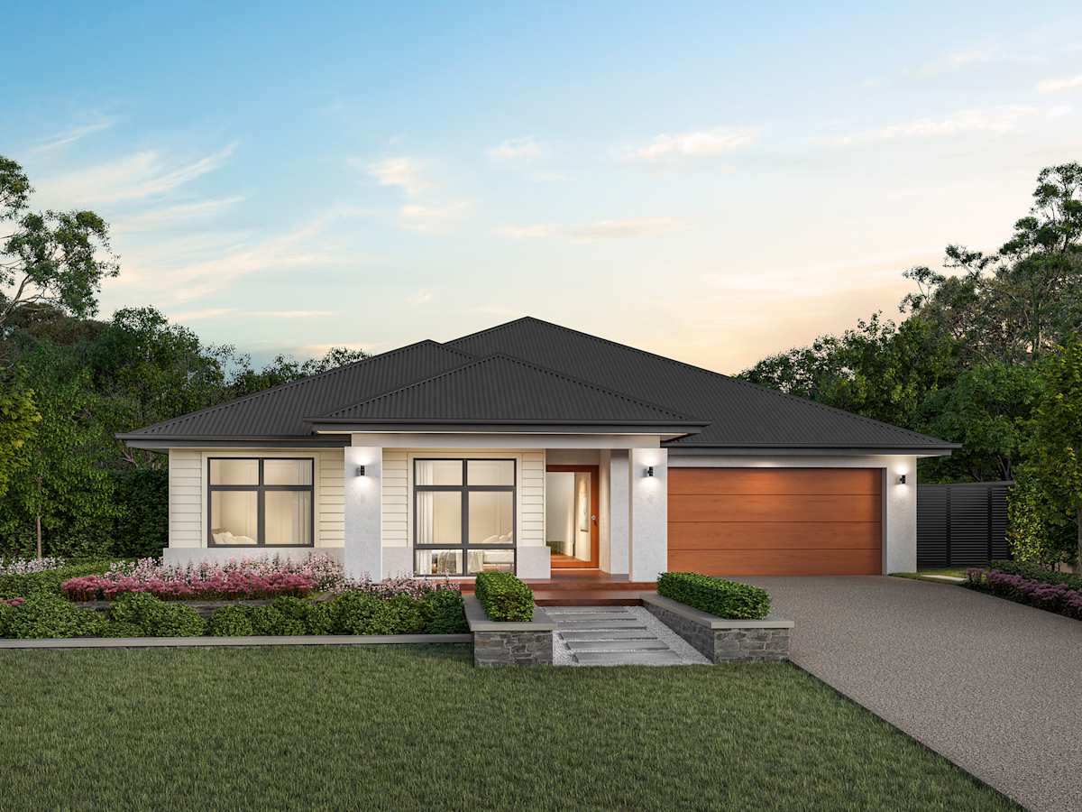 San Marino Grande house design with Casacde facade