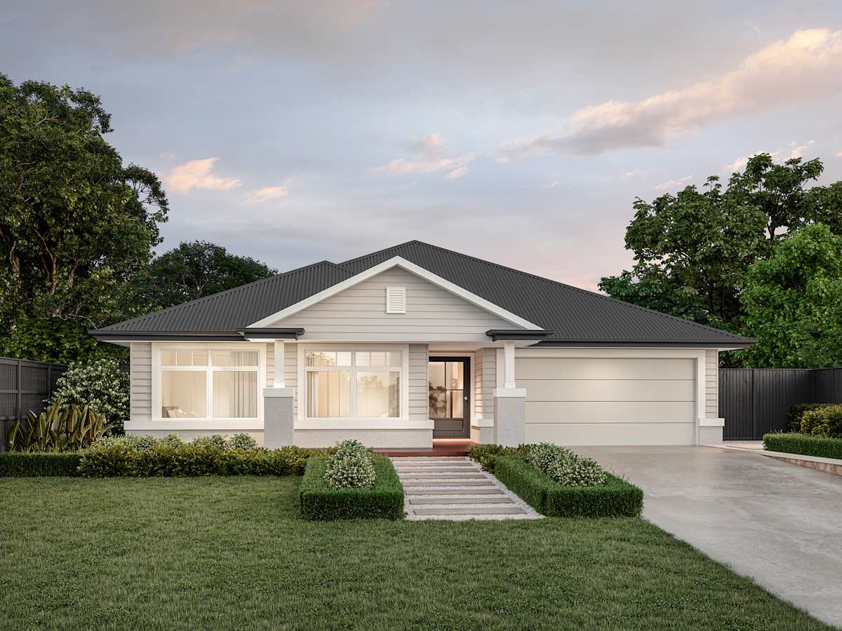 San Marino Manor house design with Hampton facade