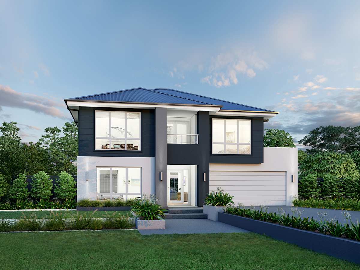 Cranbourne 32 One house design with Classic facade