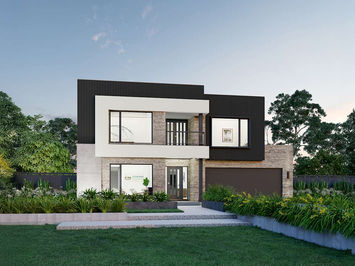 Cranbourne 32 One house design with Halliday facade
