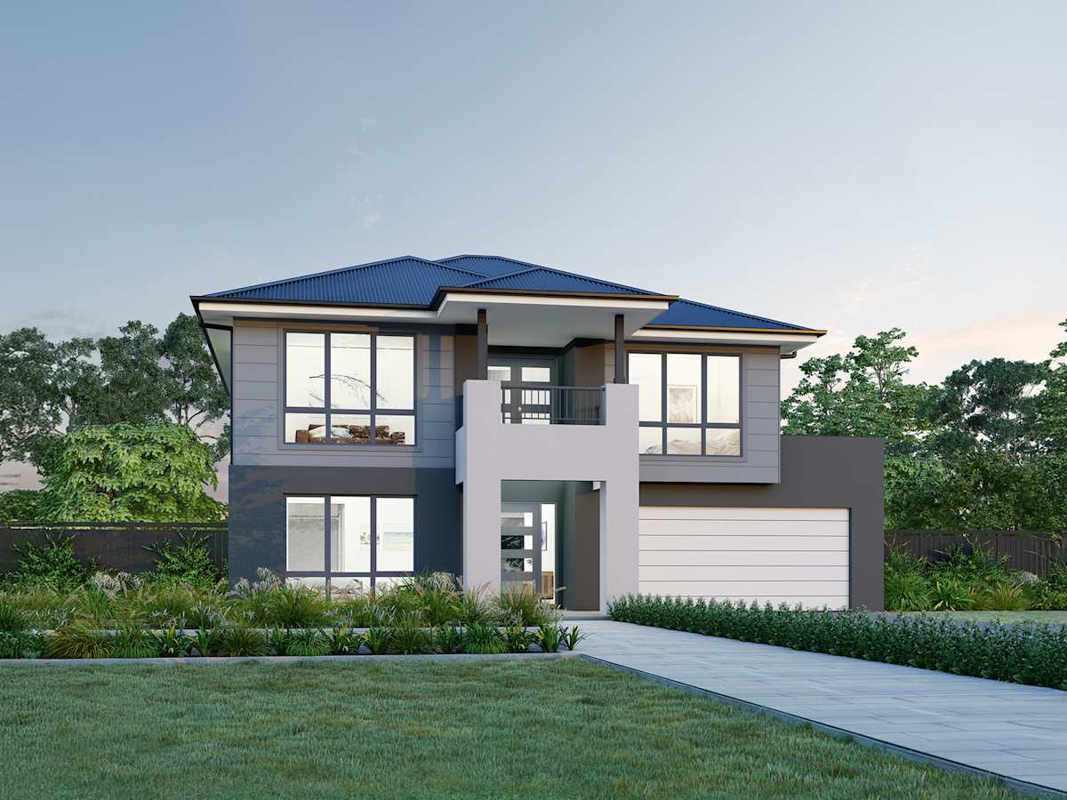 Cranbourne 36 One house design with Traditional facade