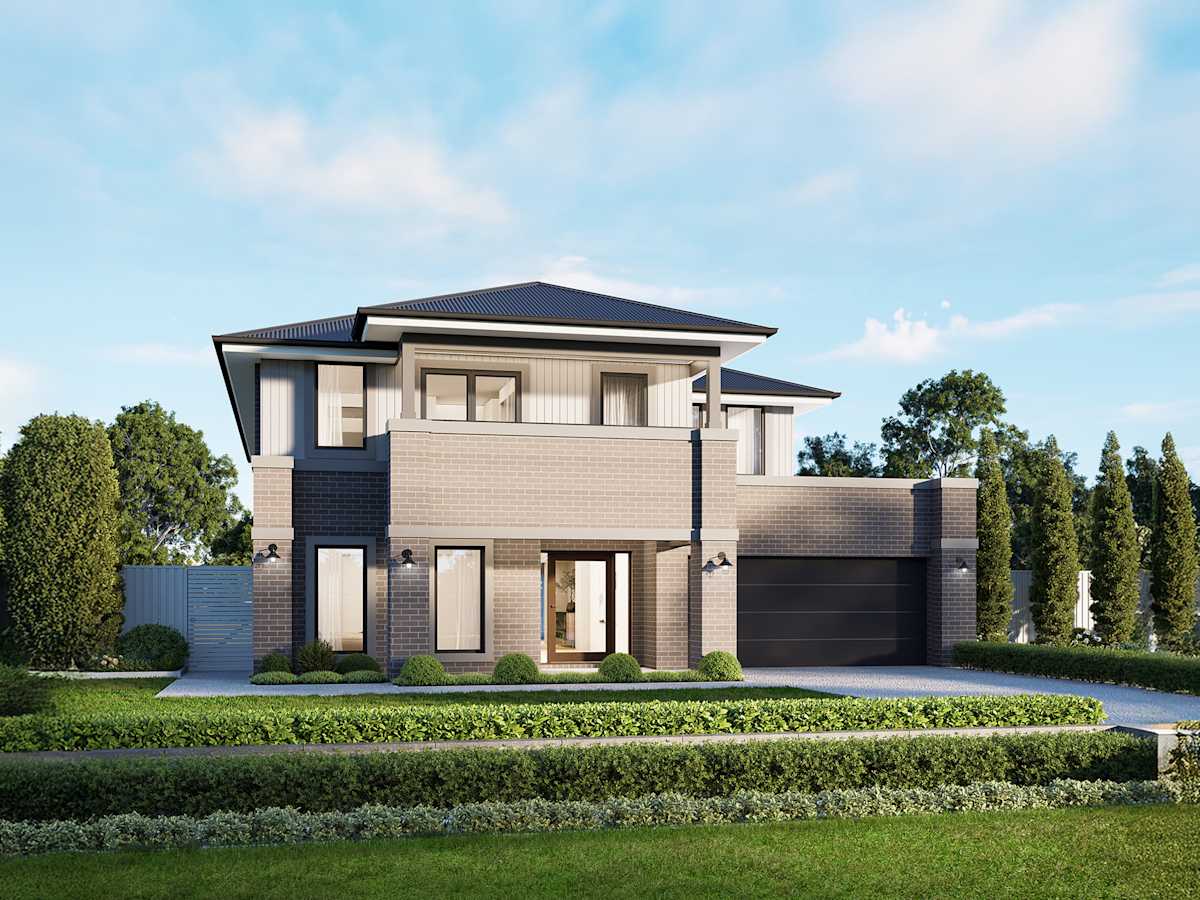 Gradeur 42 One house design with Provincial facade