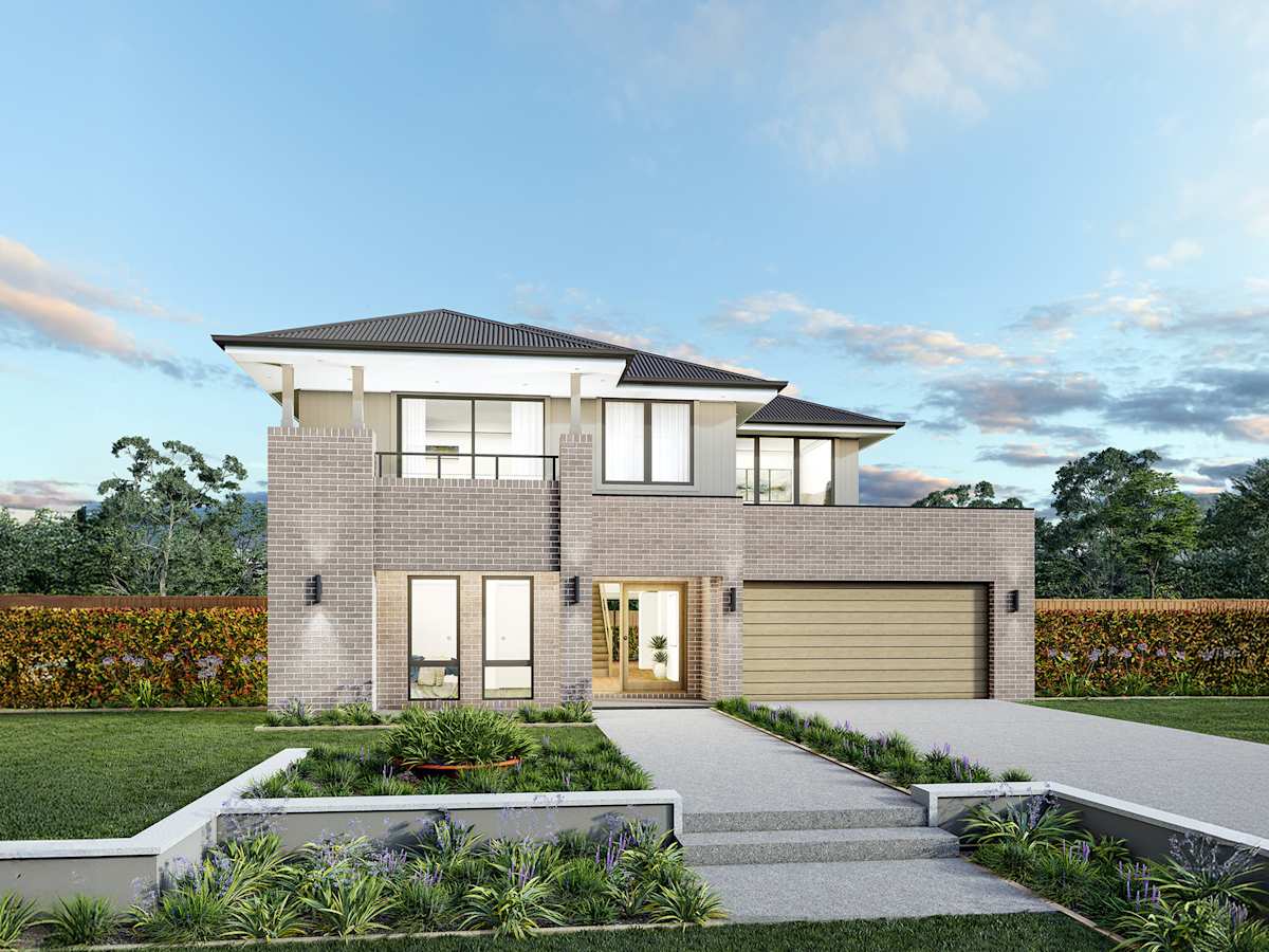 Gradeur 42 One house design with Vantage B facade