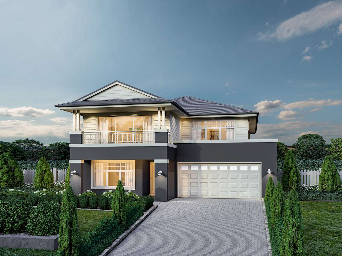 Panorama 33 house design with Hampton C facade