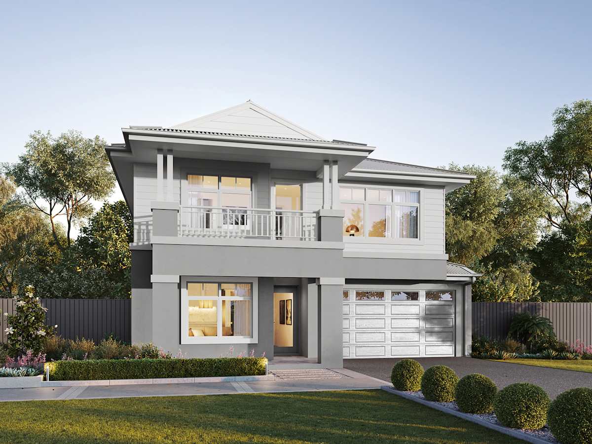 Saxonvale 33 One house design with Hampton facade