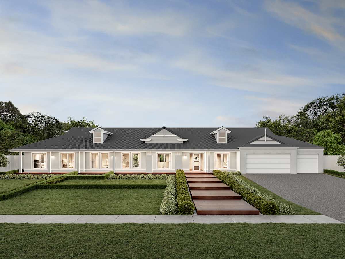 Bronte Executive Grande Manor Two house design with Heritage Grange facade