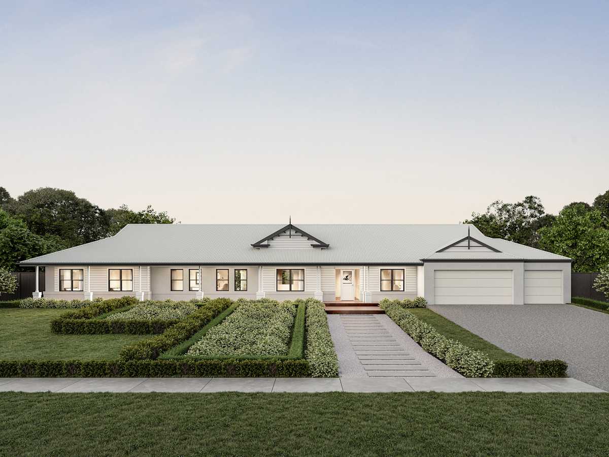 Bronte Executive house design with Country Pavilion facade