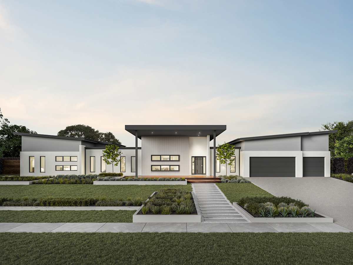 Bronte Farmhouse Grande Manor house design with Sapphire facade