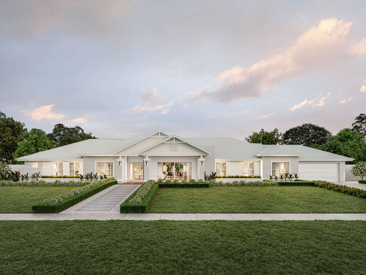Hermitage Executive house design with Country Manor facade