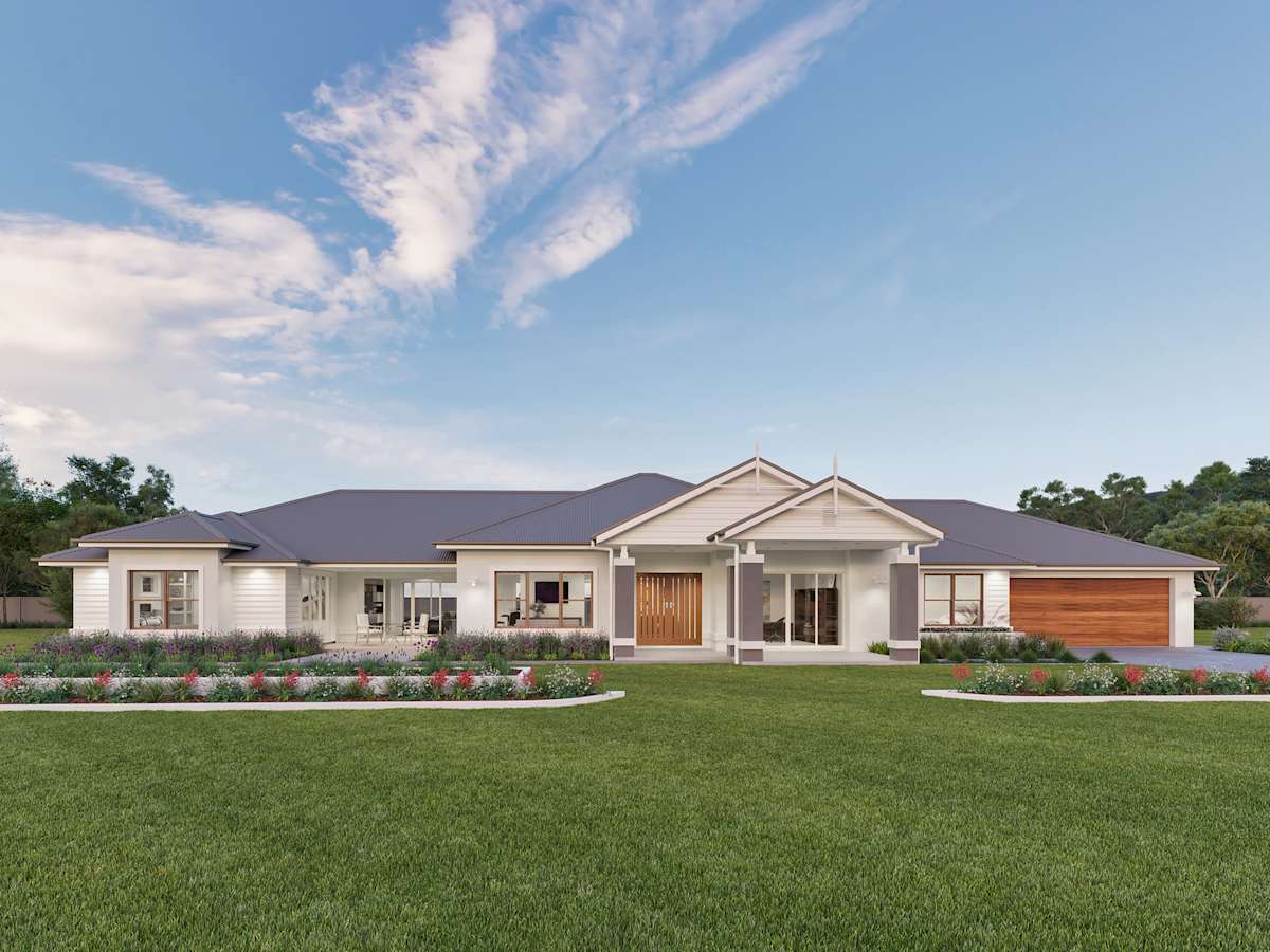 Rosewood house design with Country Manor facade