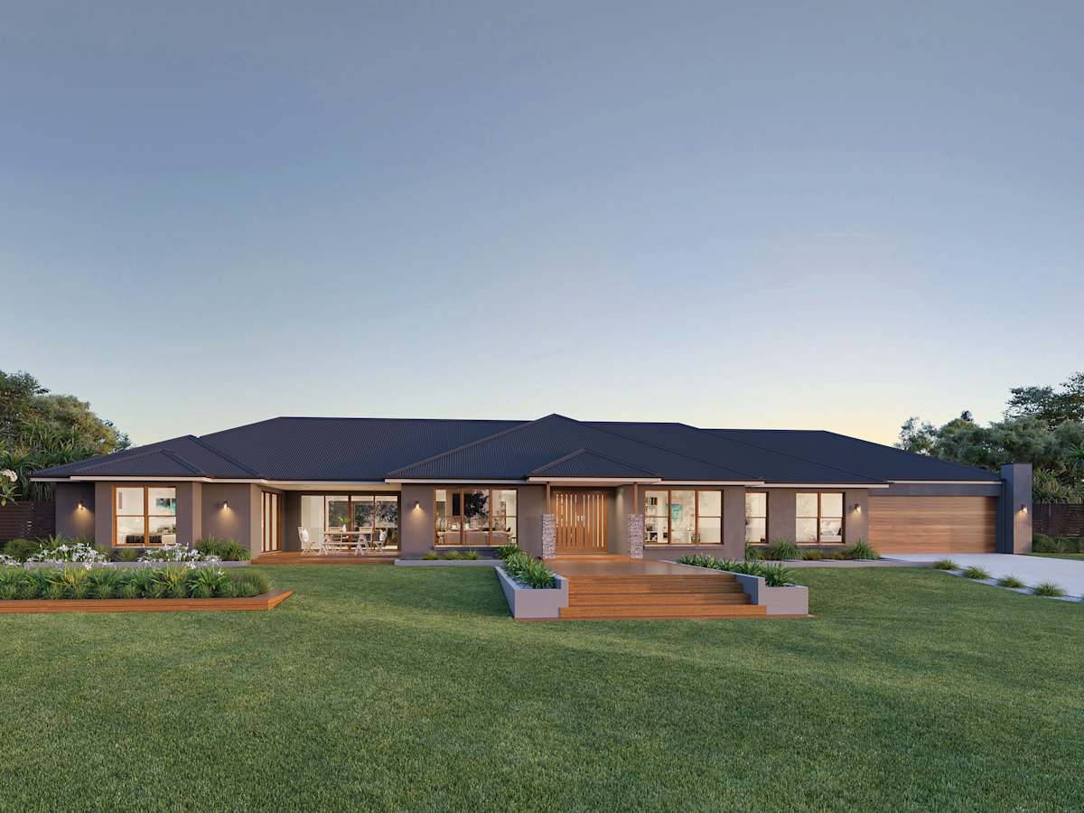 Rosewood house design with Classic facade